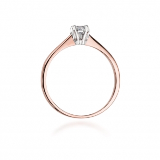 Pierścionek z różówego złota z brylantem 0.30ct BD47/30/R
