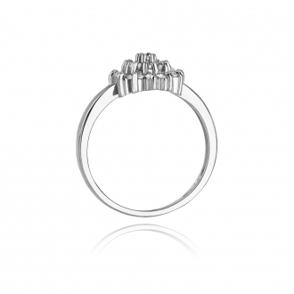 Pierścionek zaręczynowy z białego złota z brylantami 0.40ct BD4/40/W