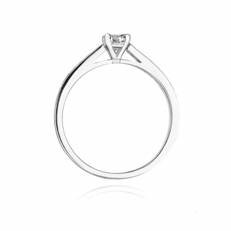 Pierścionek zaręczynowy z białego złota z brylantami 0.36ct BD52/W
