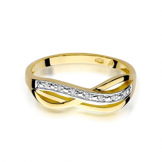 Pierścionek zaręczynowy z brylantami 0.06ct BD90/9K
