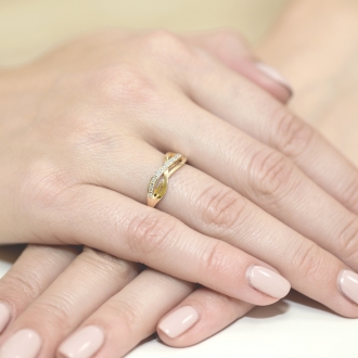 Pierścionek zaręczynowy z brylantami 0.06ct BD90/9K