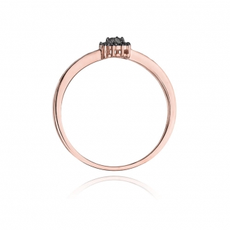 Pierścionek z różowego złota z brylantami BD91CZ/R