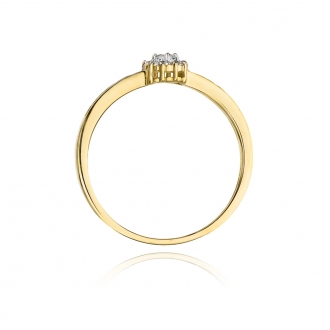 Pierścionek zaręczynowy z brylantami 0.09ct BD91