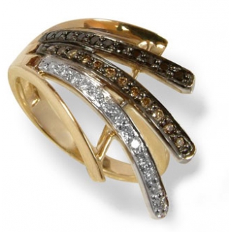 Pierścionek z 36 brylantami marki Górecki P5022