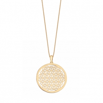 Złota zawieszka ażurowa wisiorek