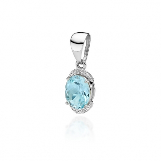 Złota zawieszka z topazem 3,20ct ZBD150T