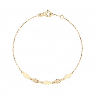 Subtelna złota bransoletka