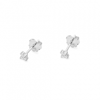 Kolczyki z białego złota z brylantami 0,09ct KOBD024/W