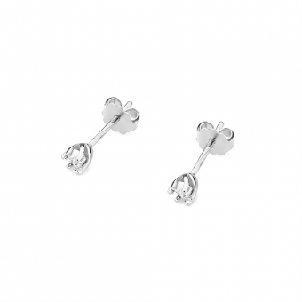 Złote kolczyki z brylantami 0,02ct KOBD031T