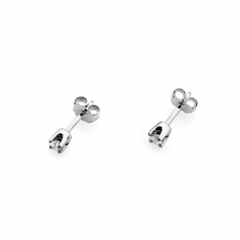 Kolczyki z białego złota z brylantami 0,16ct KOBD034/W
