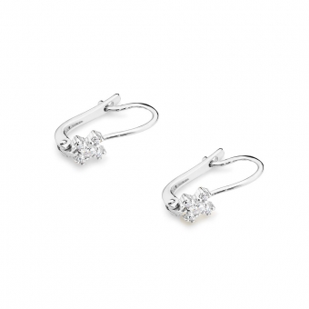 Kolczyki z białego złota z brylantami 0,18ct KOBD054/W