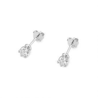 Kolczyki z białego złota z brylantami 0,30ct KOBD068/W