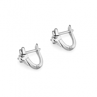 Kolczyki z białego złota z brylantami 0,16ct KOBD088_B/W