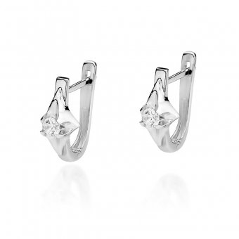 Kolczyki z białego złota z brylantami 0,30ct KOBD155_B/W