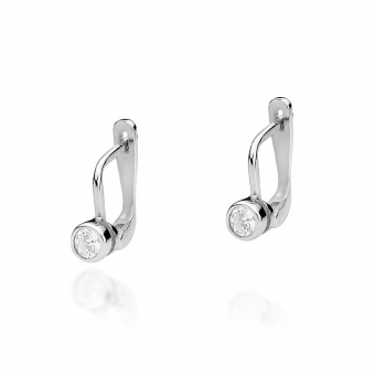 Kolczyki z białego złota z brylantami 0,30ct KOBD224/W