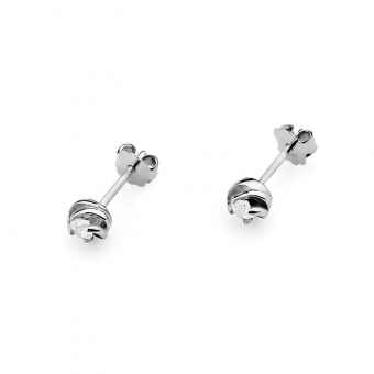 Kolczyki z białego złota z brylantami 0,16ct KOBD329/W