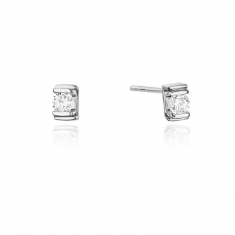 Kolczyki z białego złota z brylantami 0,20ct KOBD343/W