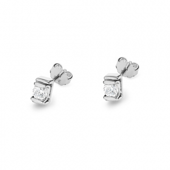 Kolczyki z białego złota z brylantami 0,20ct KOBD343/W