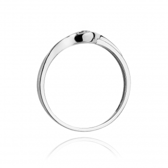 Pierścionek zaręczynowy z brylantem 0.04ct BD178