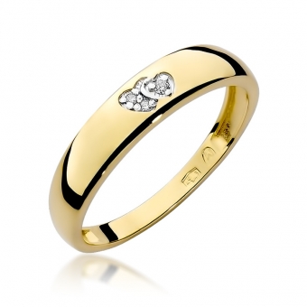 Złoty pierścionek zaręczynowy BD189/C