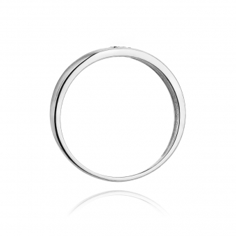 Pierścionek zaręczynowy z białego złota z brylantami 0.02ct BD189/W