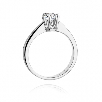 Złoty pierścionek zaręczynowy z brylantem 0.25ct BD222B/25