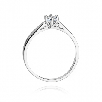 Pierścionek zaręczynowy z białego złota z brylantem 0.25ct BD229B/25/W