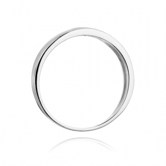Pierścionek zaręczynowy z białego złota z brylantami 0.04ct BD235/W