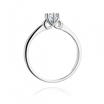 Pierścionek zaręczynowy z białego złota z brylantem 0.25ct BD296/25/W
