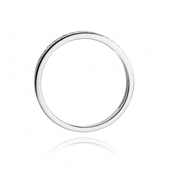 Pierścionek zaręczynowy z białego złota z brylantami 0.09ct BD306/W