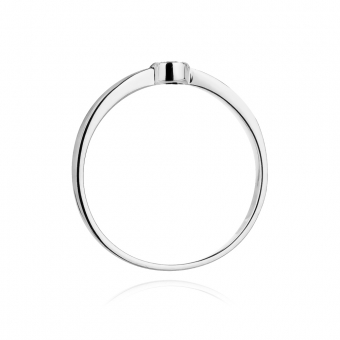 Pierścionek zaręczynowy z białego złota z brylantami 0.04ct BD322/W