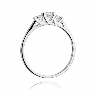 Pierścionek zaręczynowy z białego złota z brylantami 0.31ct BD338/W