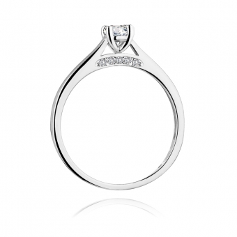 Pierścionek zaręczynowy z białego złota z brylantami 0.30ct BD341/W