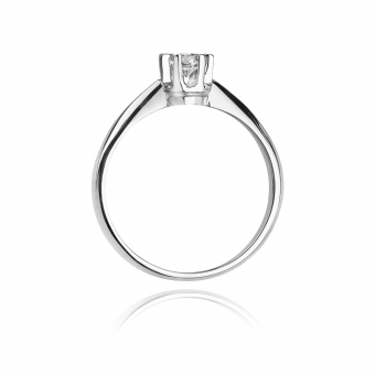 Pierścionek zaręczynowy z białego złota z brylantem 0.23ct BD36/23/W