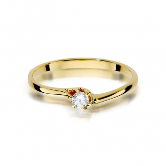 Złoty pierścionek zaręczynowy BD383/C