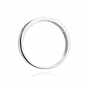 Złoty pierścionek zaręczynowy z brylantami 0.18ct BD410