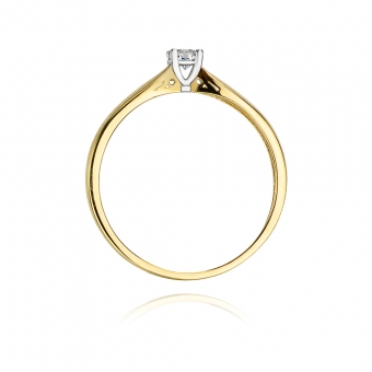 Złoty pierścionek zaręczynowy BD45/C