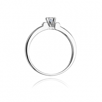 Pierścionek zaręczynowy z brylantem 0.15ct BD81
