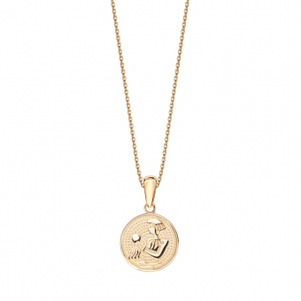Złota zawieszka wisiorek znak zodiaku Wodnik