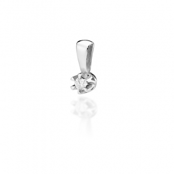 Złota zawieszka z brylantem 0,12ct ZBD032_C