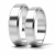 Obrączki fazowane z platyny
