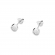 Kolczyki z białego złota kółeczka z brylantami 0,16ct CKBD016/W