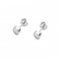 Kolczyki z białego złota kółeczka z brylantami 0,03ct CKBD017/W