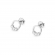 Kolczyki z białego złota kółeczka z brylantami 0,05ct CKBD020/W