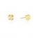 Złote kolczyki koniczynka z brylantami 0,01ct CKBD021