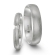 Platynowe obrączki PL029, szer. 3mm i 5mm; wykończenie mat M3