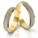 Obrączki ślubne AS28 (kolor złota: żółty / środek biały)