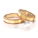 Obrączki ślubne AS226 (kolor złota: różowy / żółty / różowy)