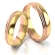 Obrączki ślubne AS254 (kolor złota: różowy / żółty)