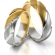 Obrączki ślubne AS280  (kolor złota: biały / żółty)